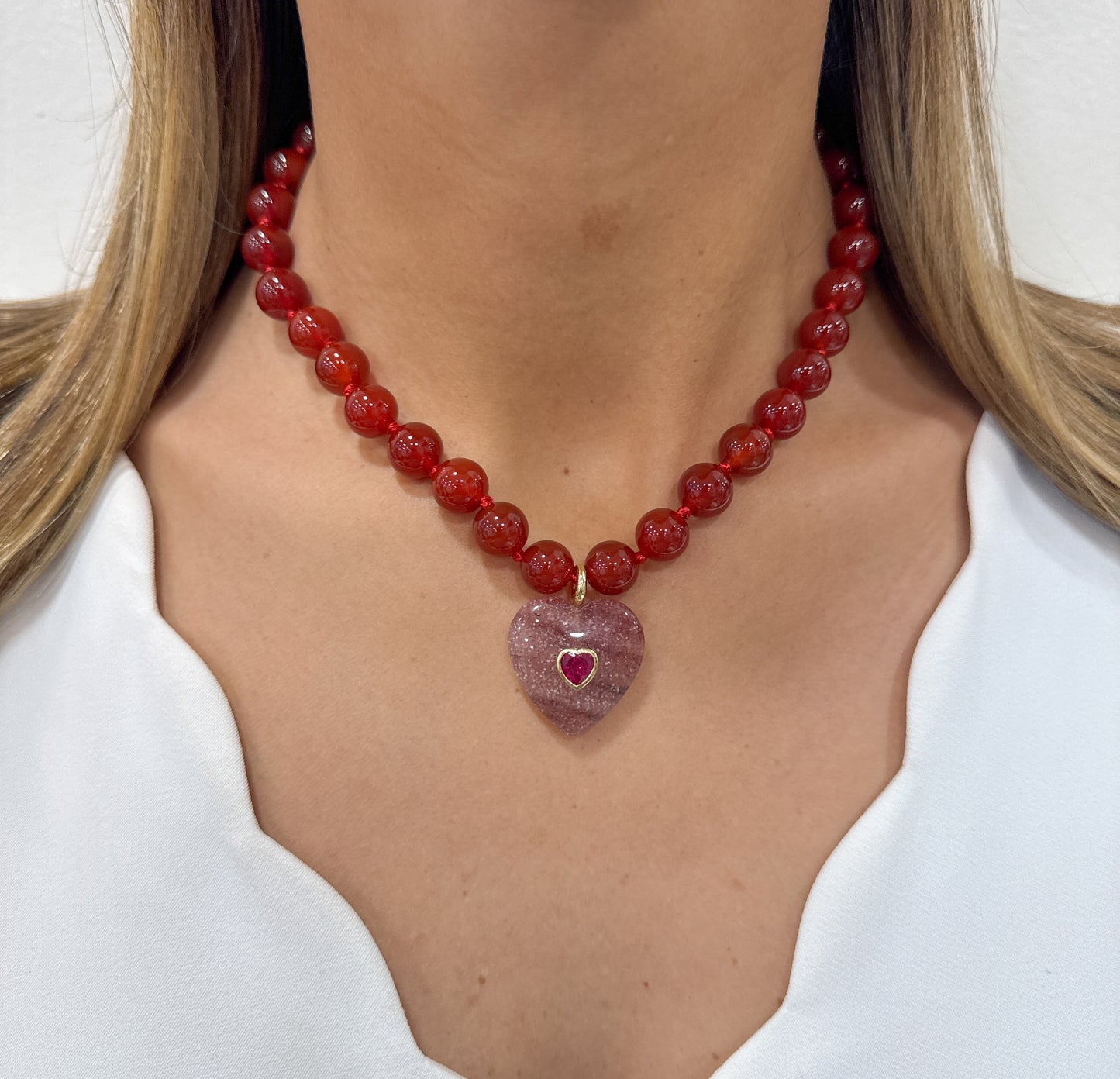 Collar DUKON Cornalina