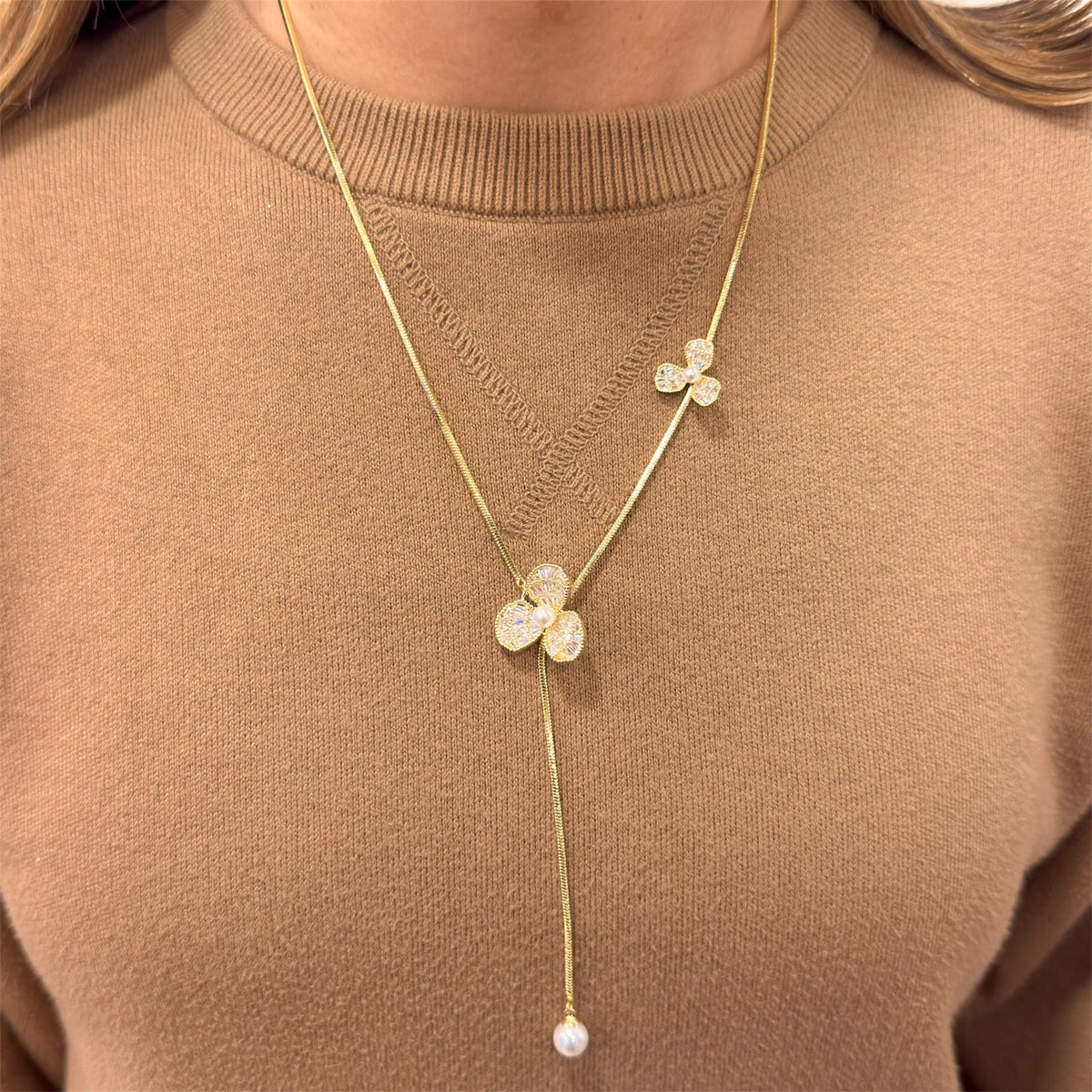 Collar Péndulo Ajustable JEXI Dorado