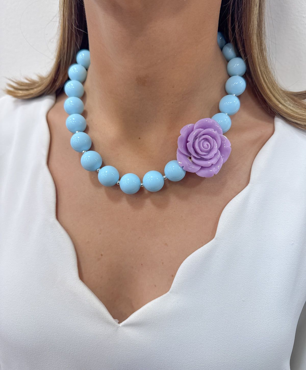 Collar ROCIT Azul Pastel-Lila