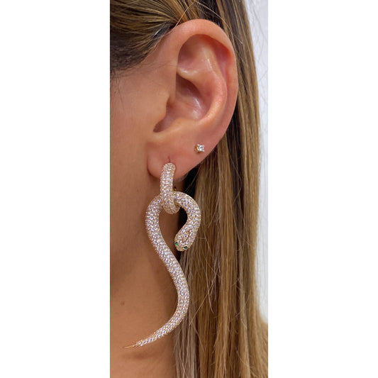 Aretes SNIK Dorado 🐍