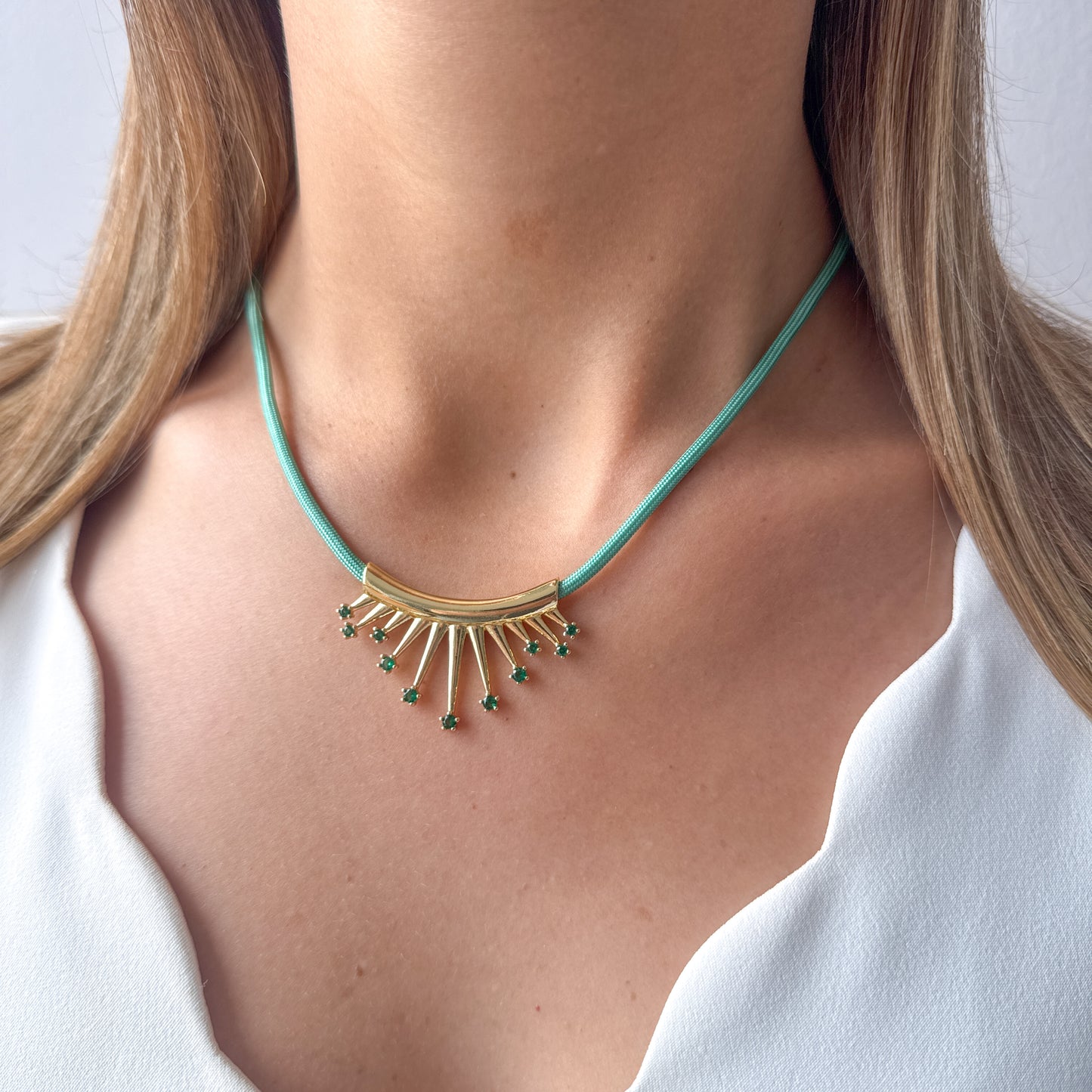 Collar TURI Aguamarina