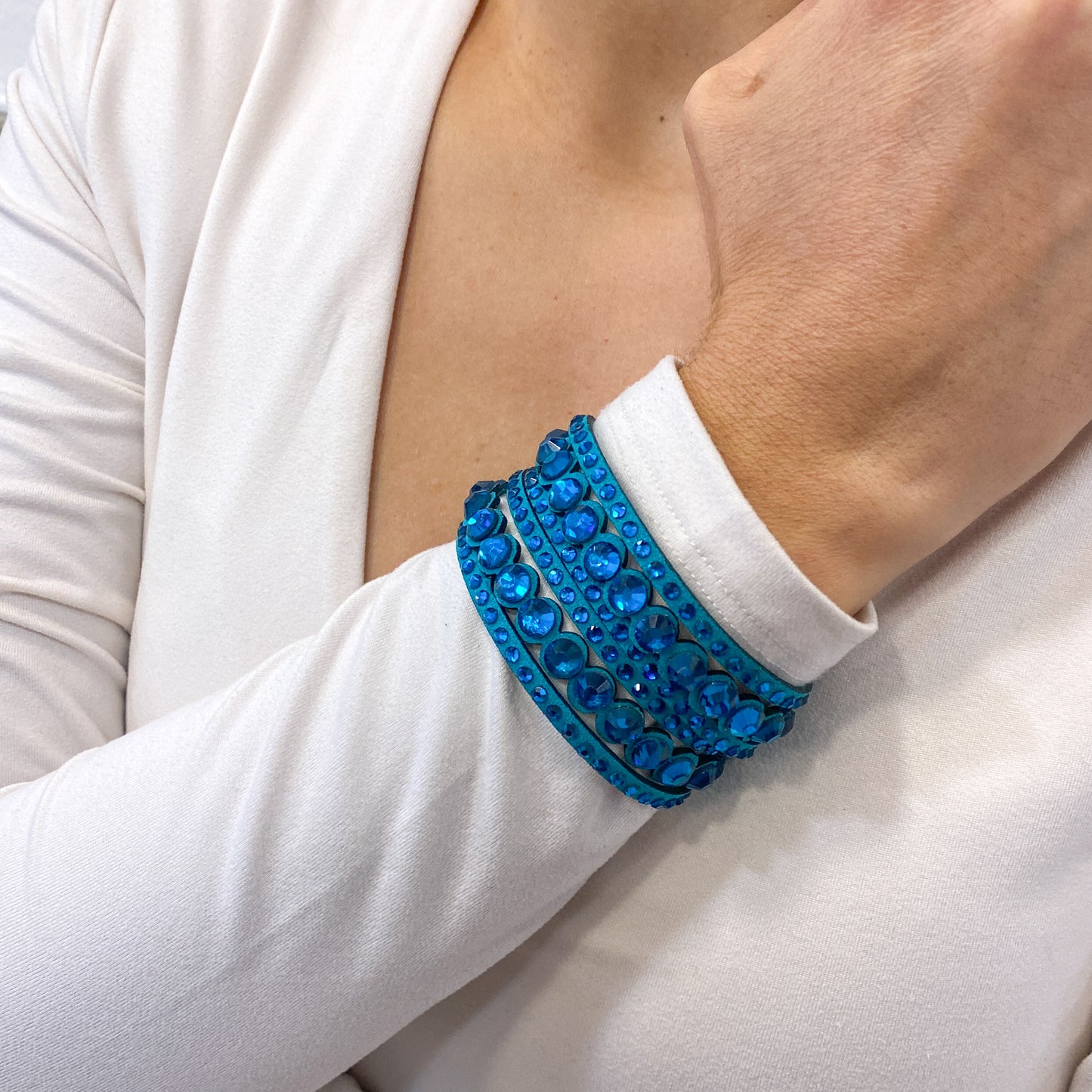 Pulsera UROKI Aguamarina