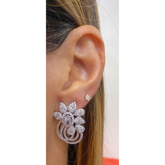 Aretes ONEFA Plateado