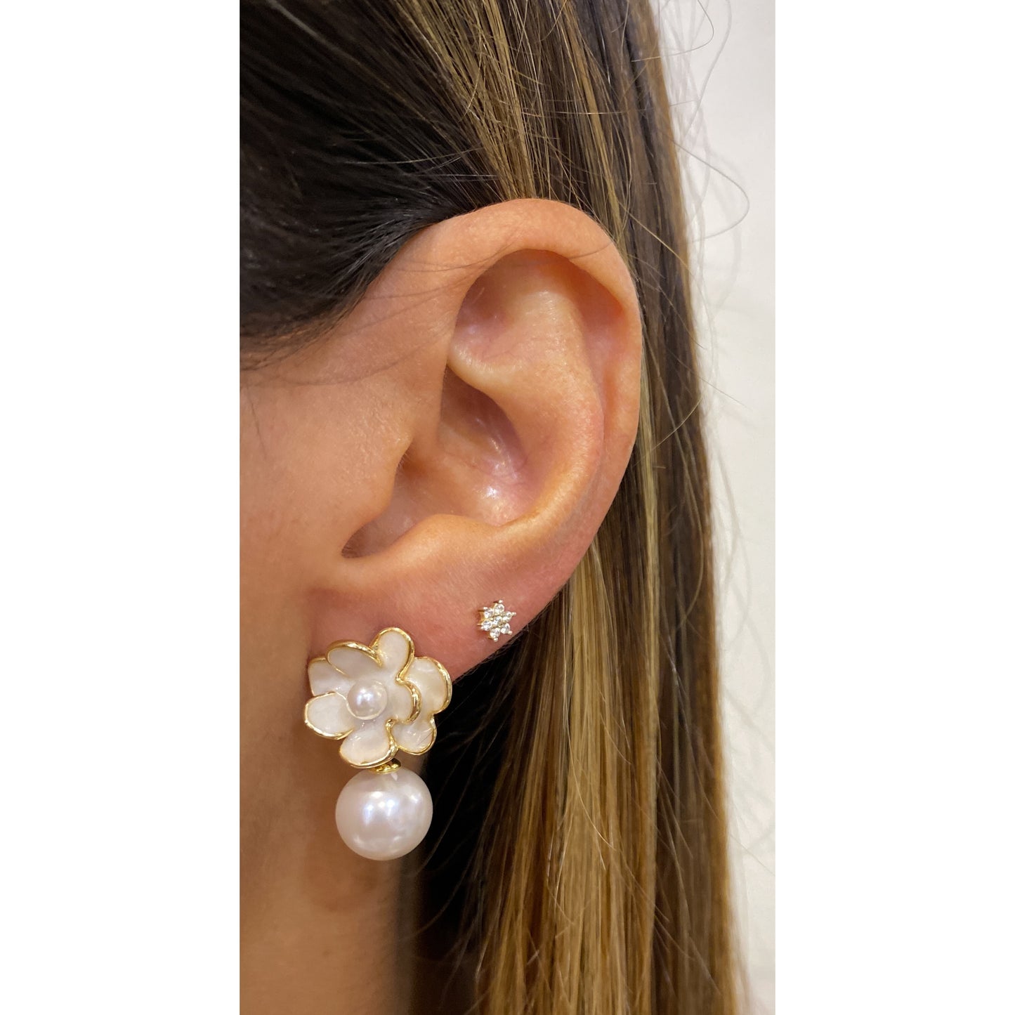 Aretes DULFI Blanco