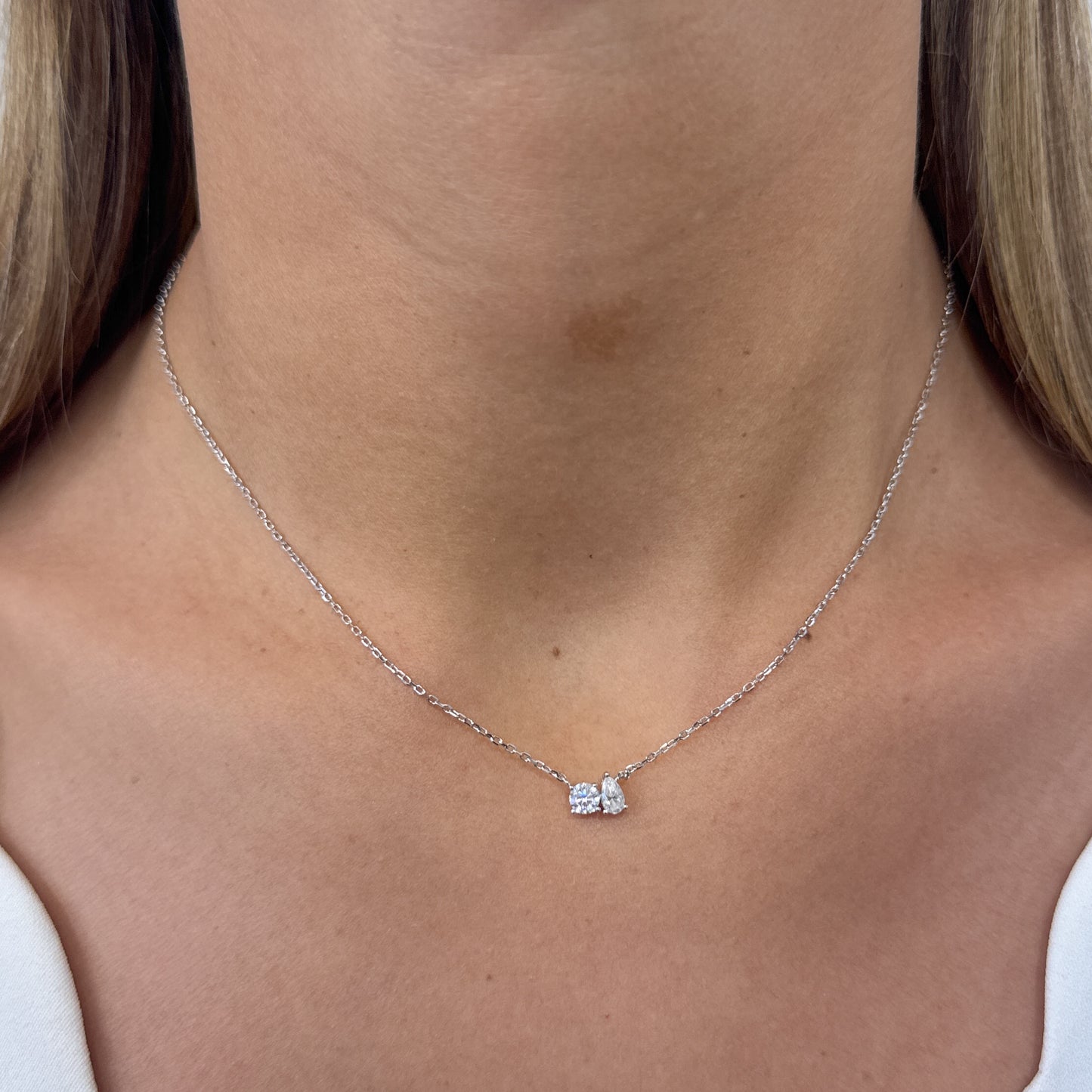 Collar ROVEL Plata Rodinada-Moissanita
