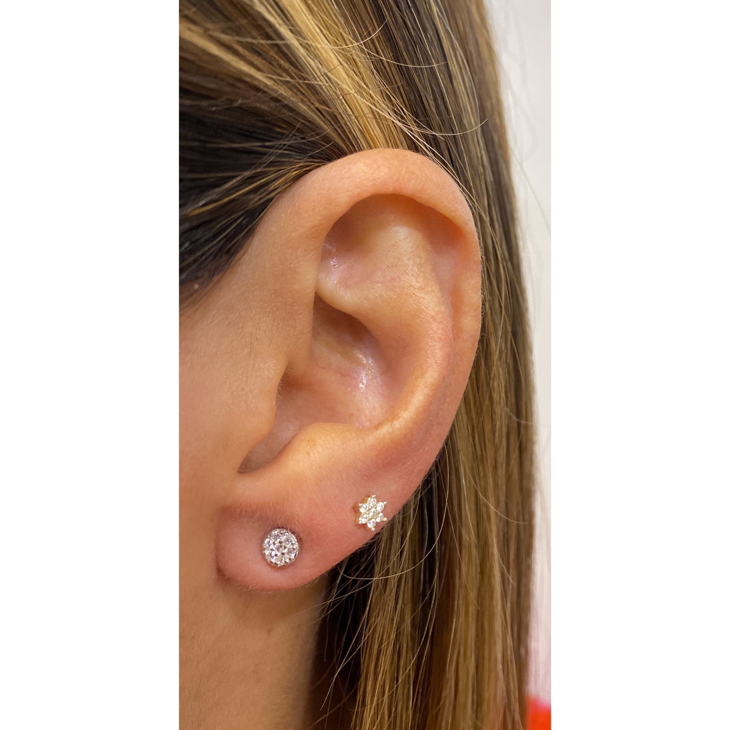 Aretes UTIN Plateado 5mm