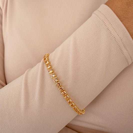 Pulsera JEZ Dorada- Ambar