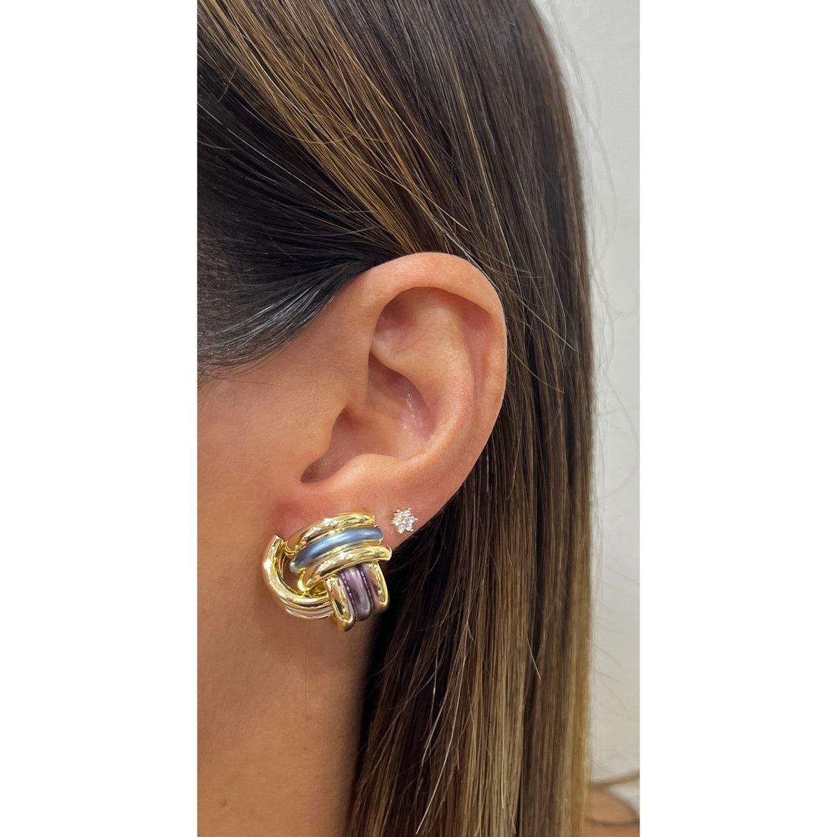 Aretes NEFIN Dorado