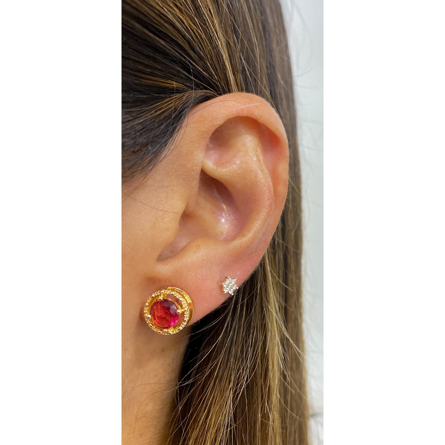 Aretes VADI Color Ruby
