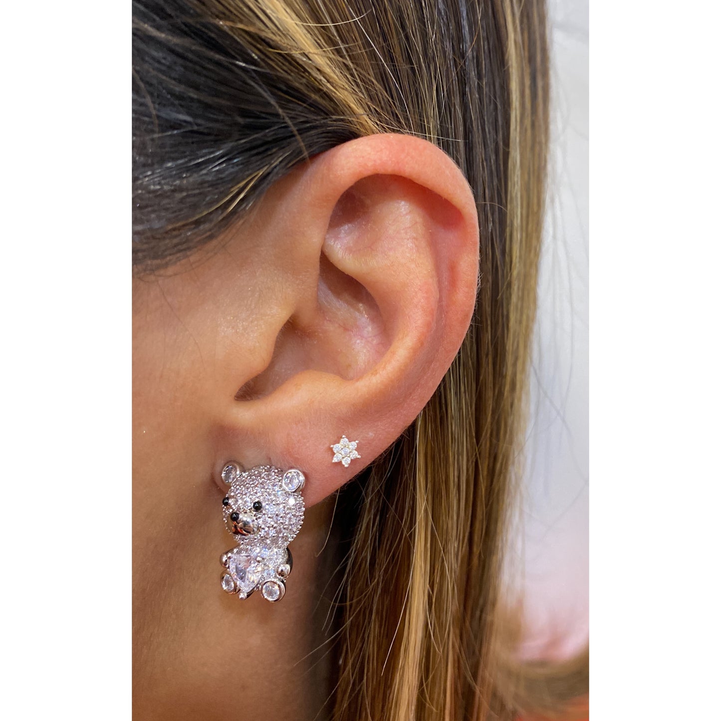 Aretes OGIN Plateado