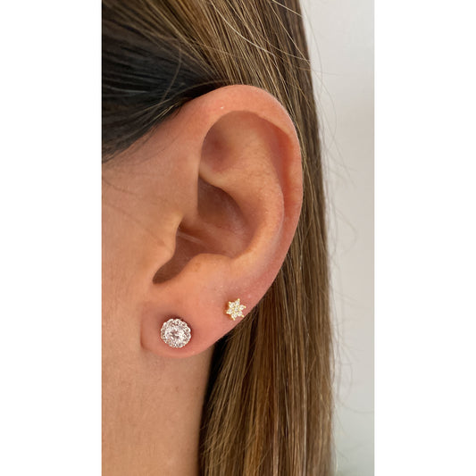Aretes UGADA Plateado 6mm