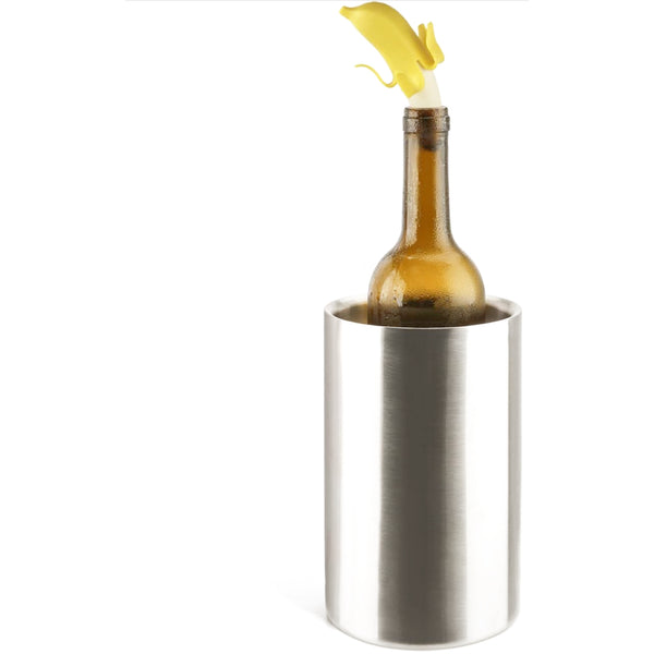 🍌🍷 Tapones de Vino de Banana Para Botellas de Vino–Juego de 2 – A prueba de Fugas