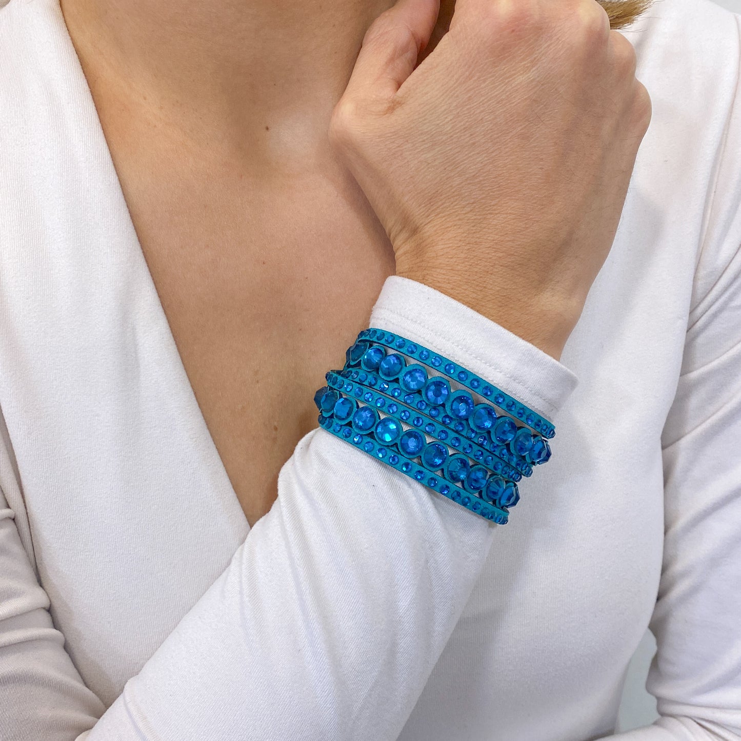 Pulsera UROKI Aguamarina