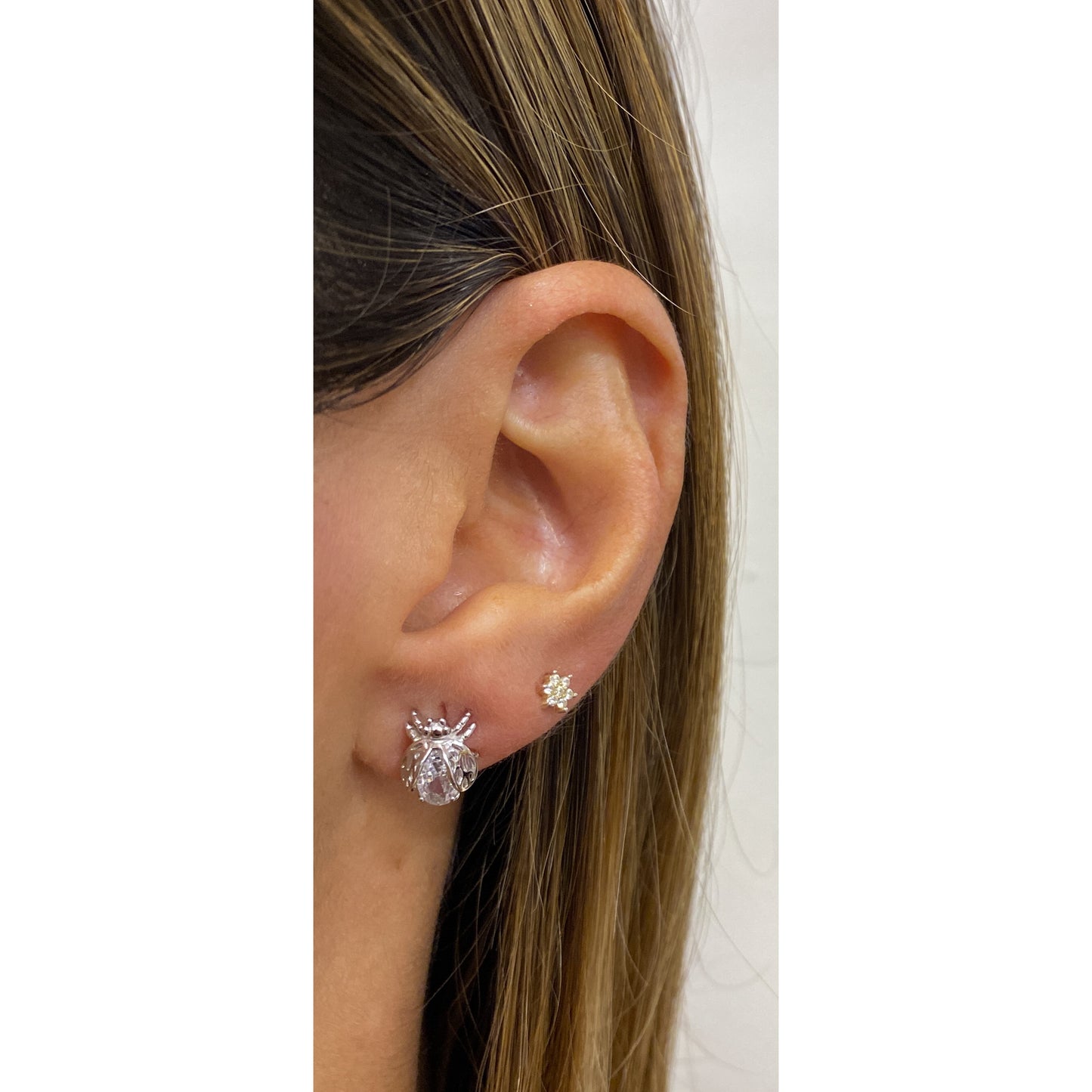 Aretes DIZA Plateado