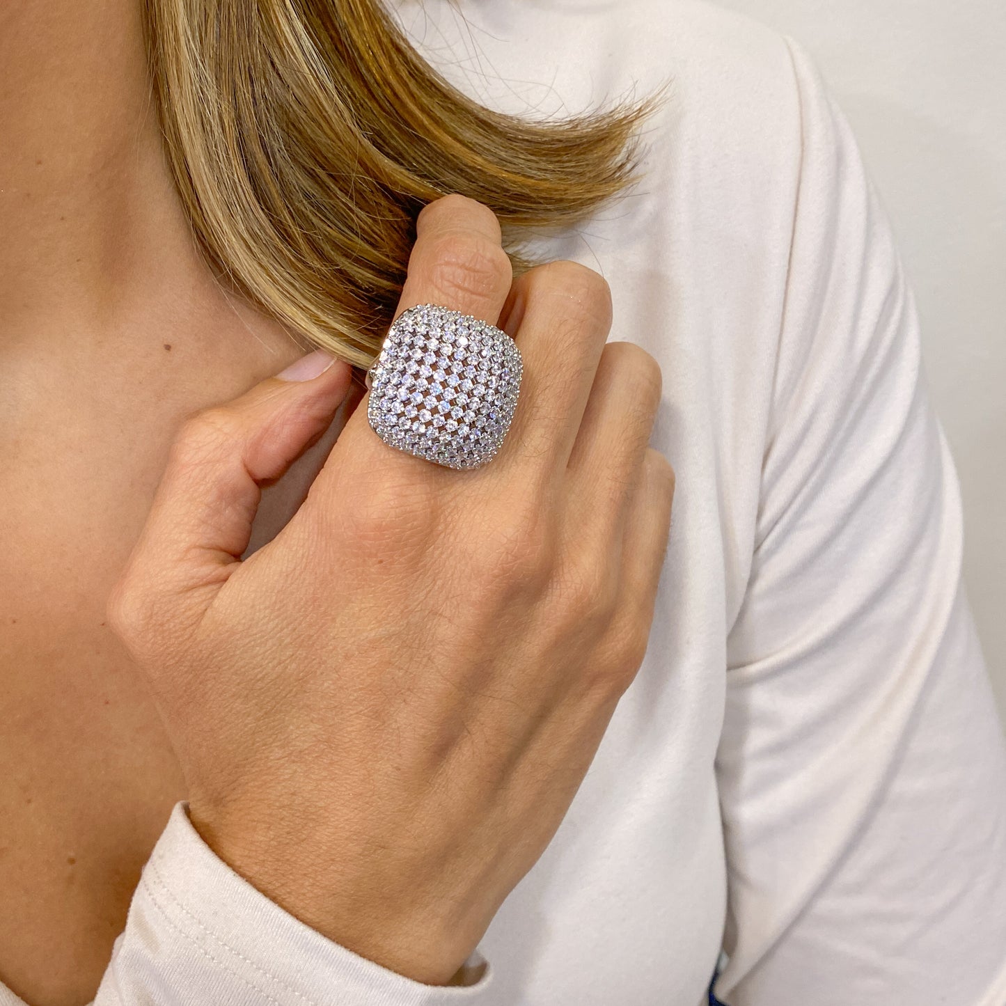 Anillo CUVAR Plateado (Talla 7)