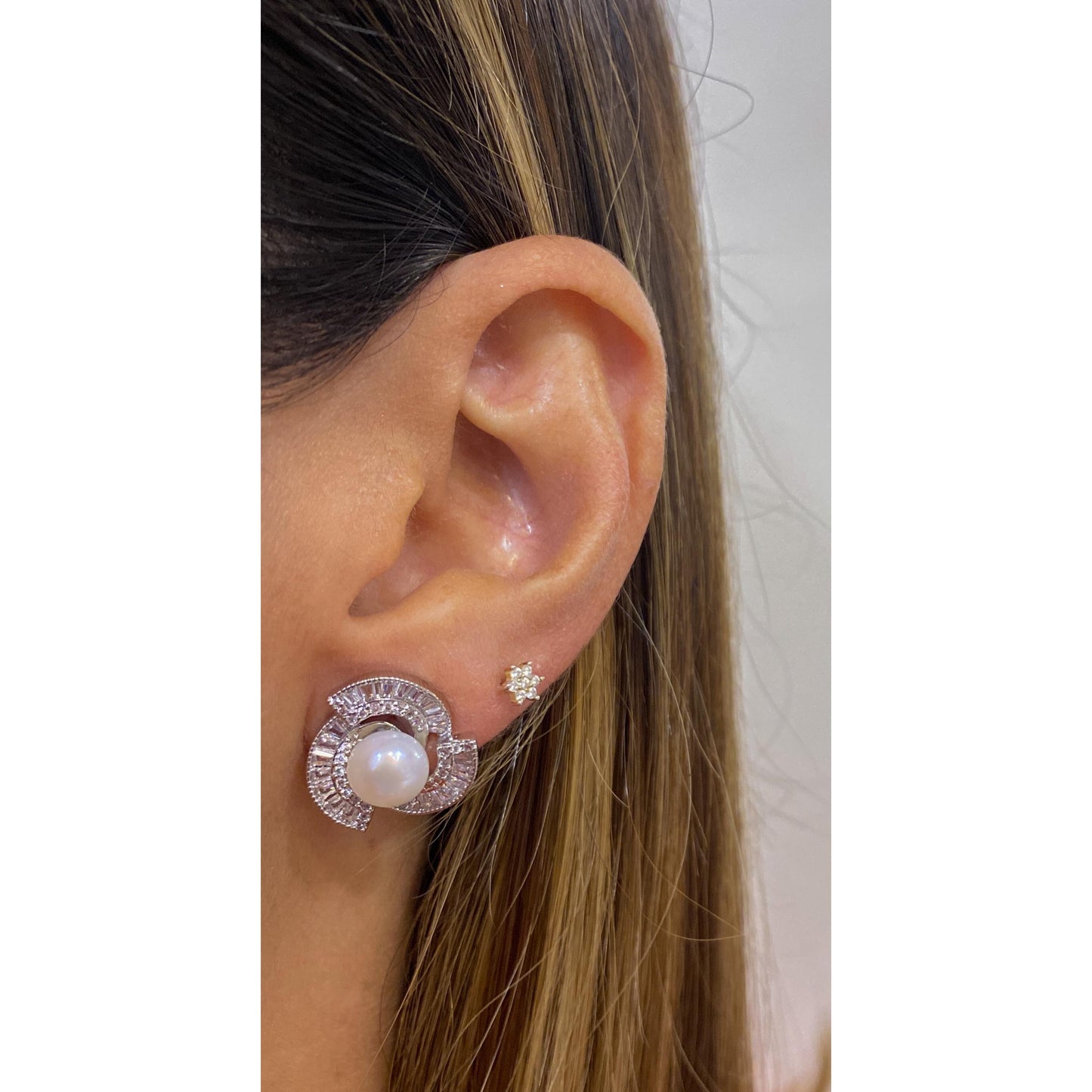 Aretes ROBIR Plateado