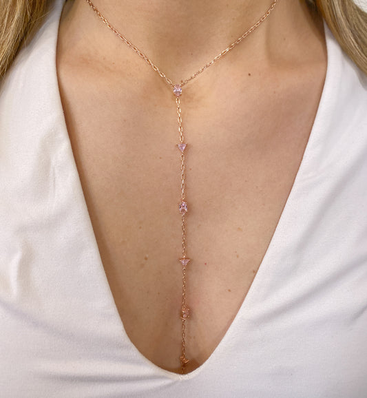 Collar Péndulo SUKIL Oro Rosa-Rosa