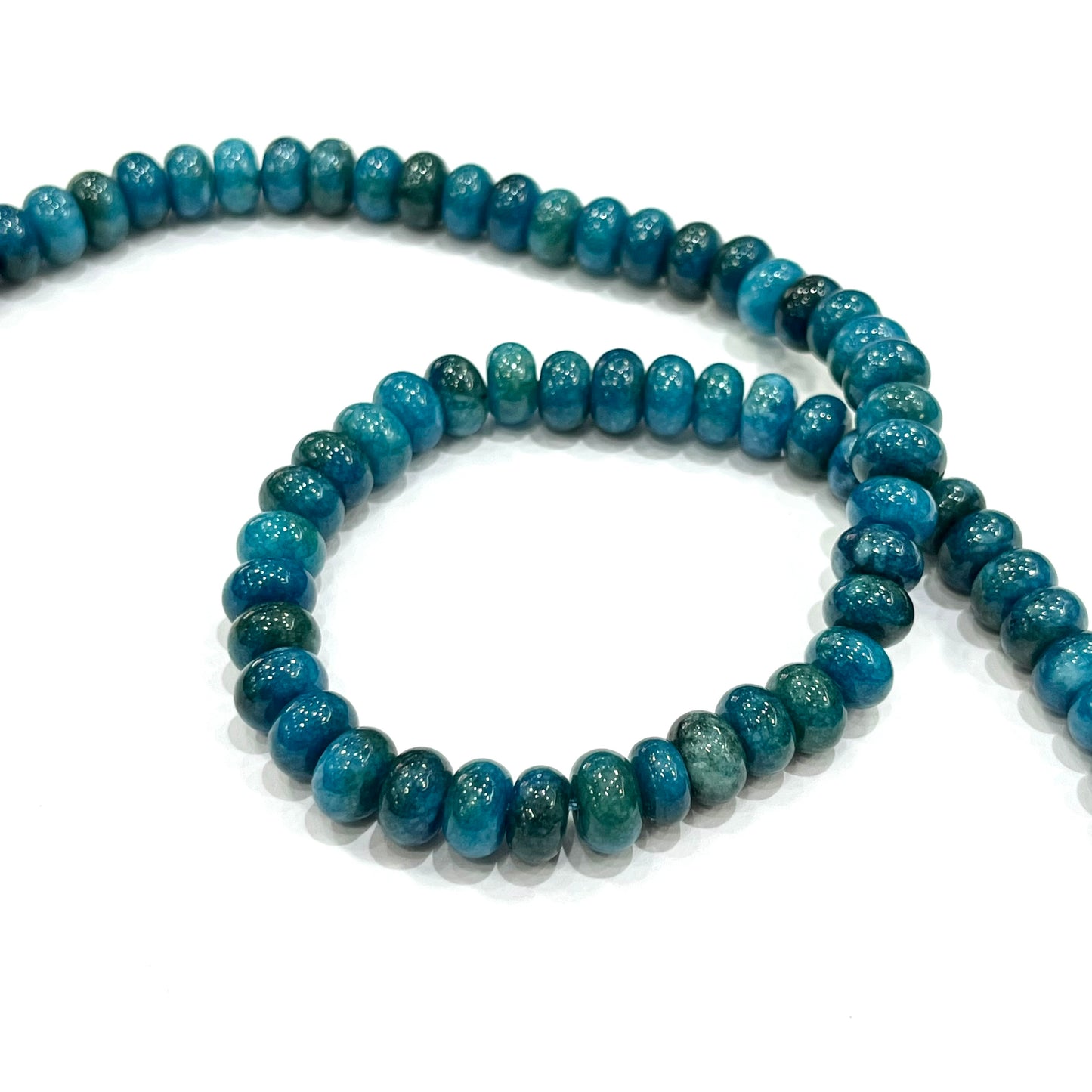 Sarta Jade Azul Róndela 5*8mm