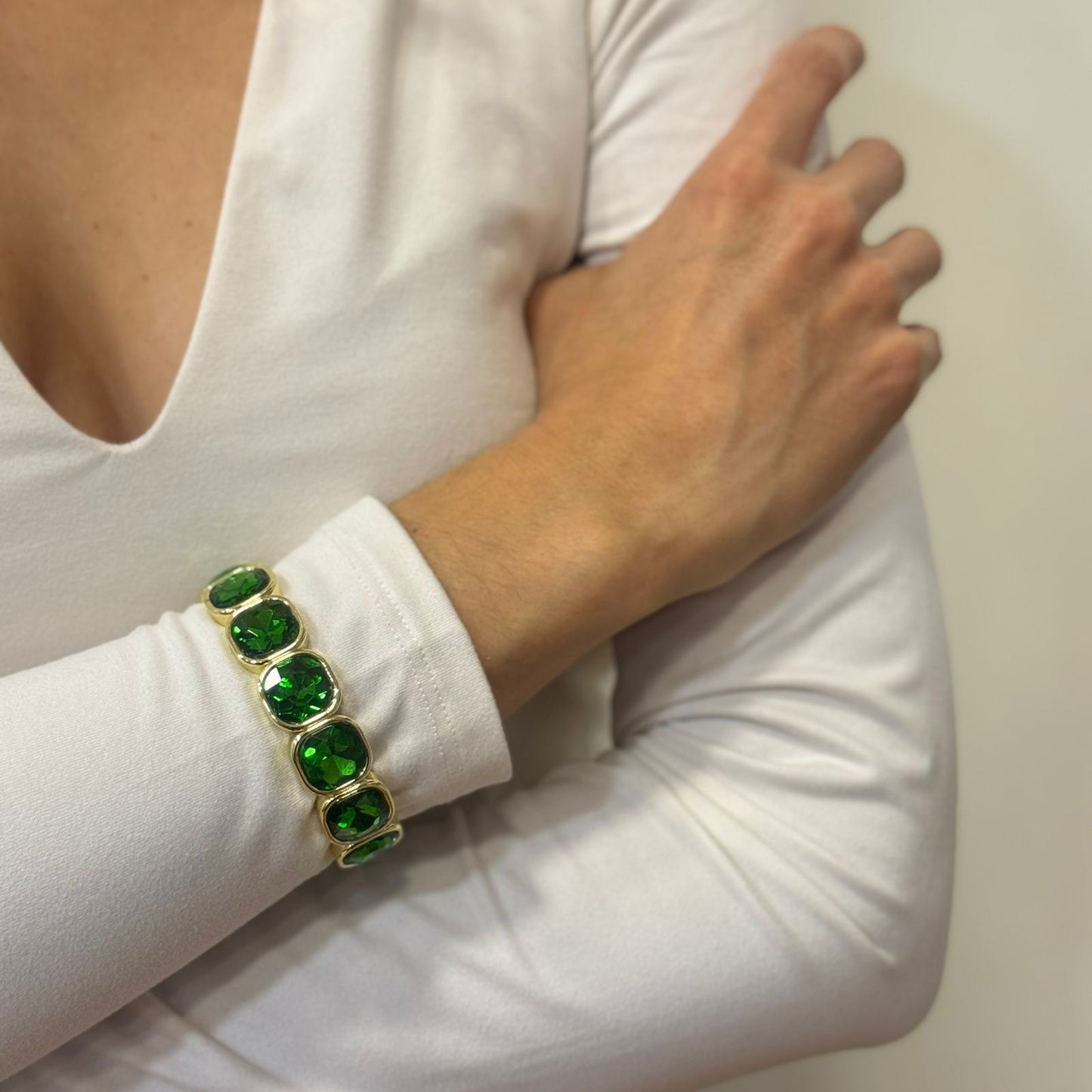 Pulsera Elástica YELI Verde