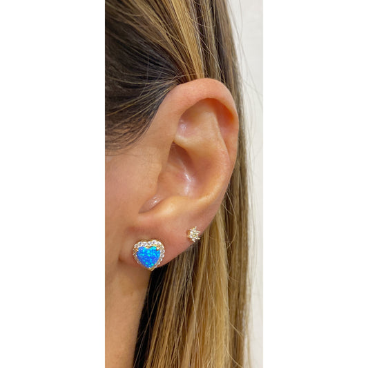 Aretes BAMBIM Dorado-Opalo