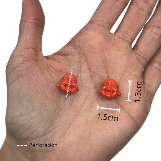 Buda Pequeño Acrílico Salmón