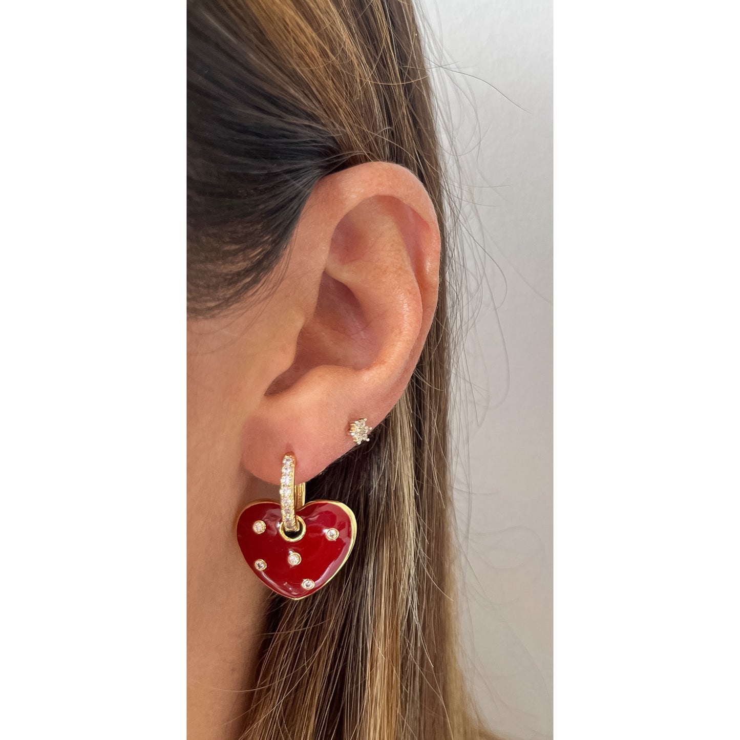 Aretes KAPZO Rojo