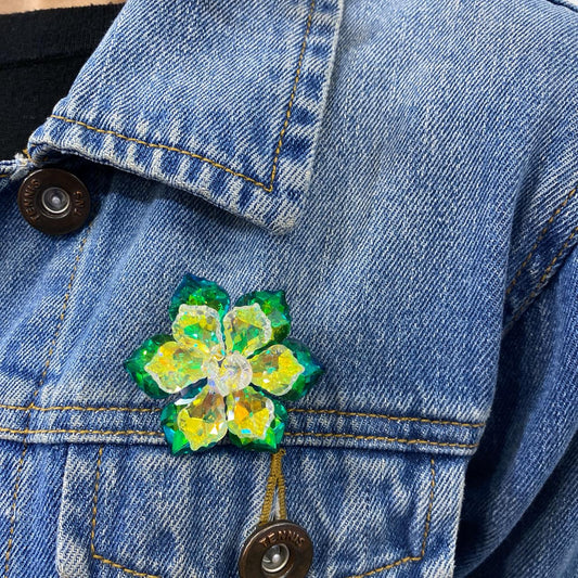 Prendedor DRAFON Tornasol-Verde