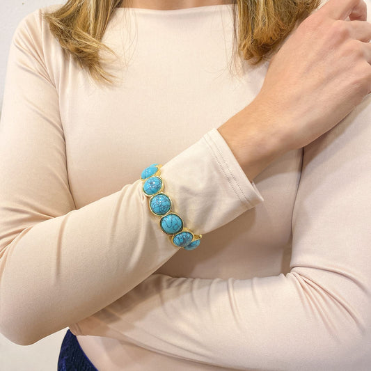 Pulsera Elástica BREMY Color Turquesa