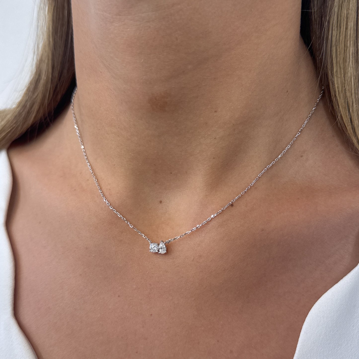 Collar ROVEL Plata Rodinada-Moissanita