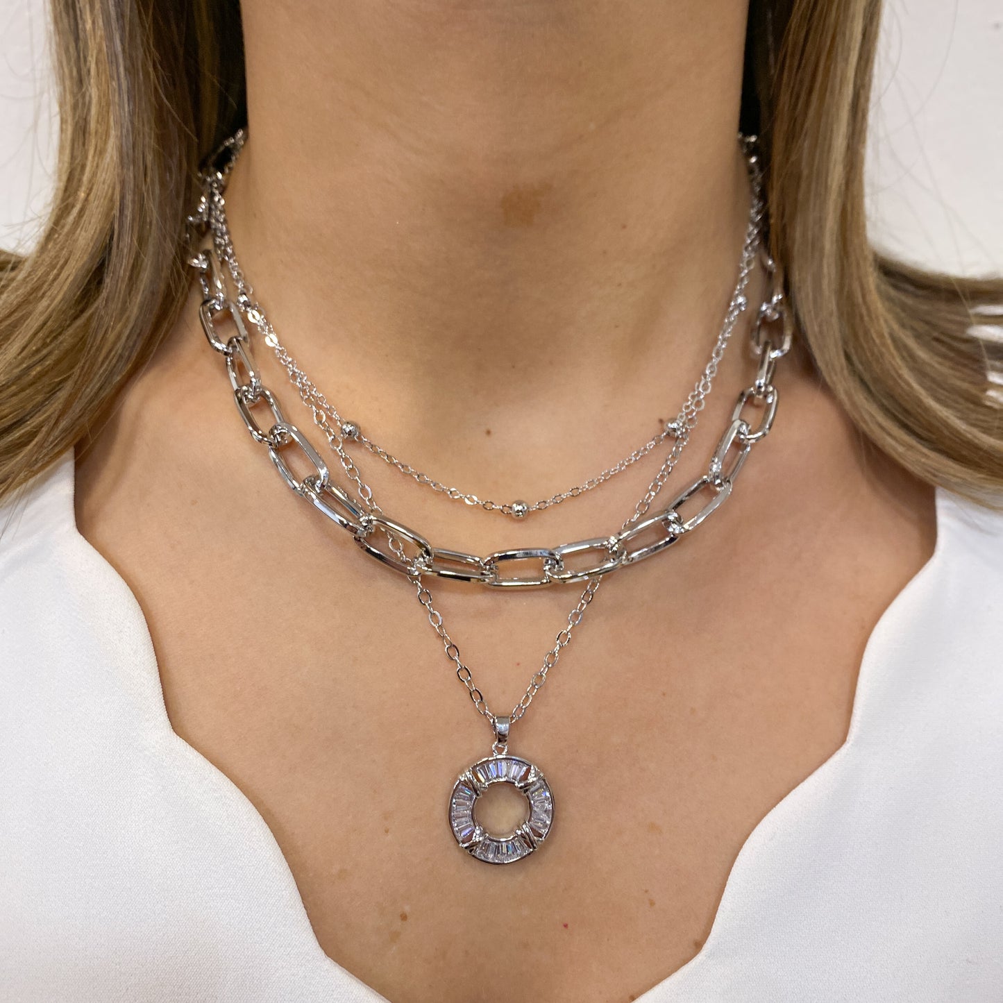 Collar EKINSE Plateado