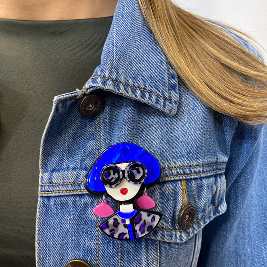 Prendedor CABIER Azul