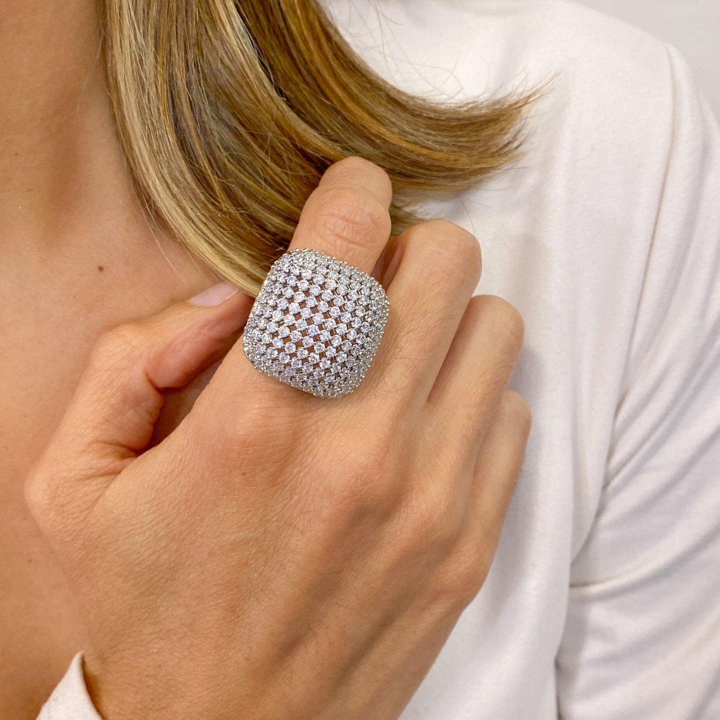 Anillo CUVAR Plateado (Talla 7)