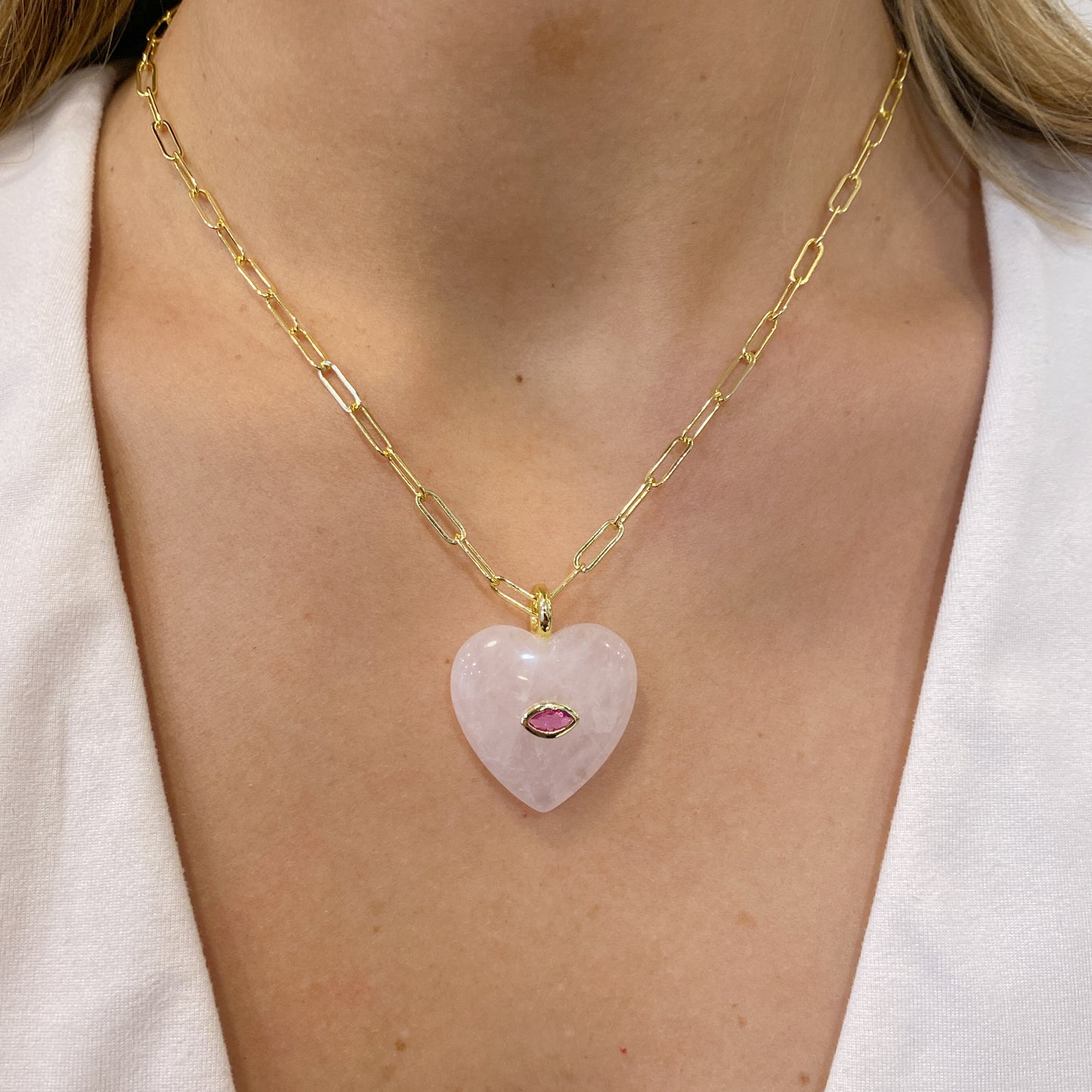 Collar COBEC (Cuarzo Rosado)🩷