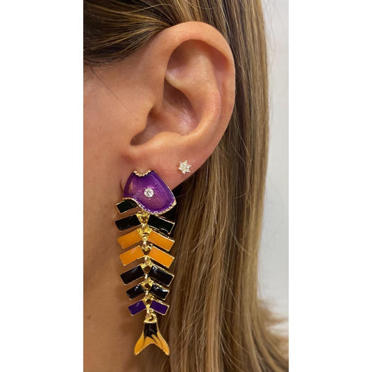 Aretes LUMIN Morado