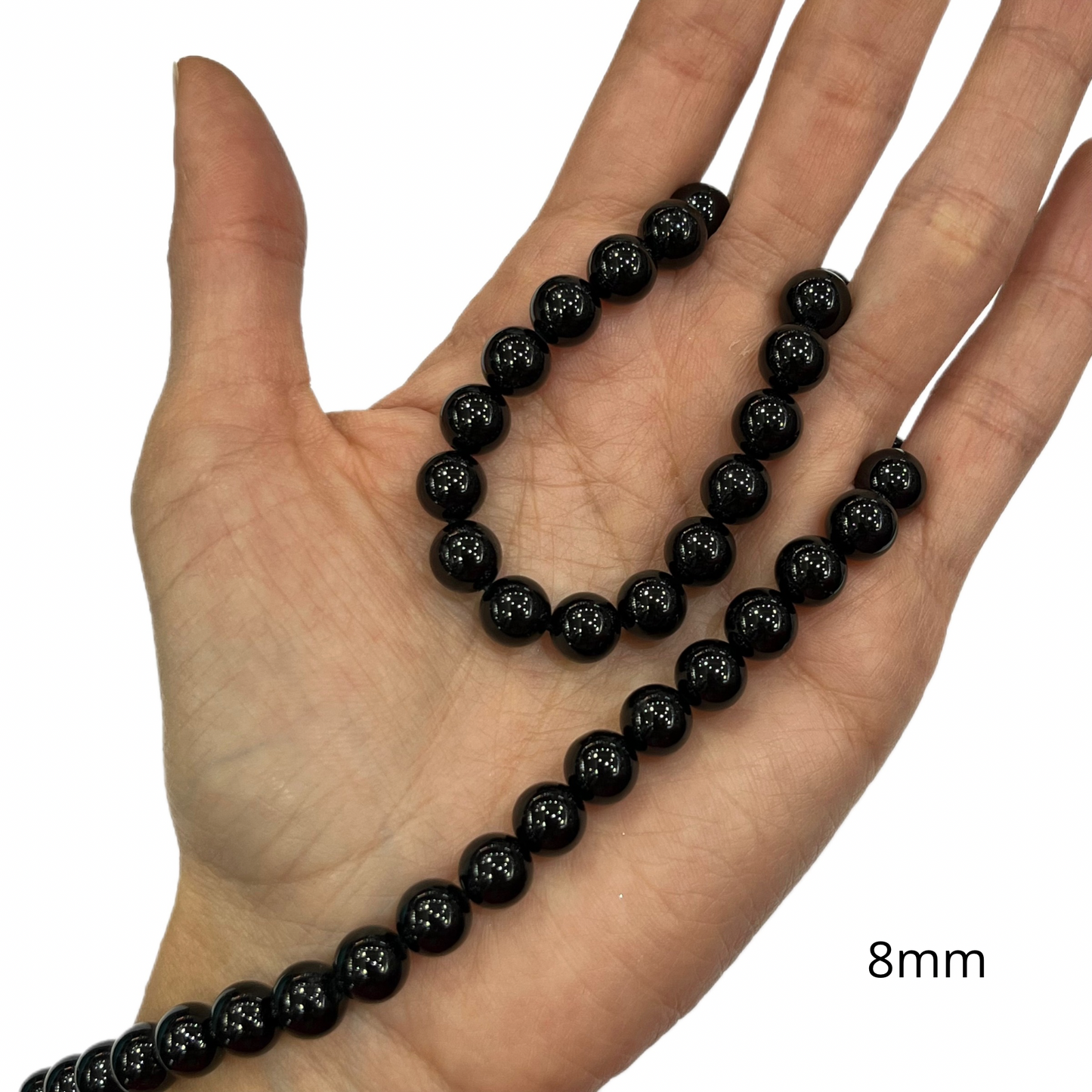 Sarta Turmalina Negra 8mm