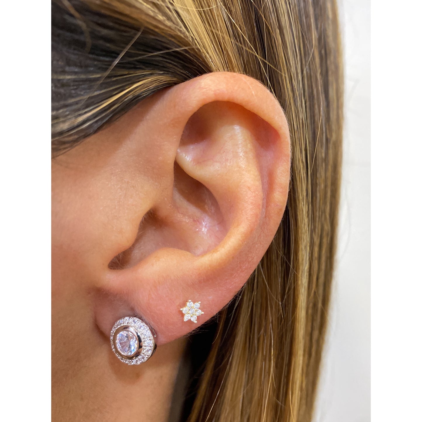 Aretes RAJIN Plateado