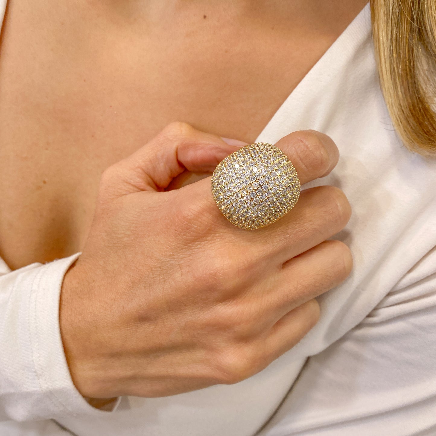 Anillo LILU Ajustable Dorado (Talla 9)