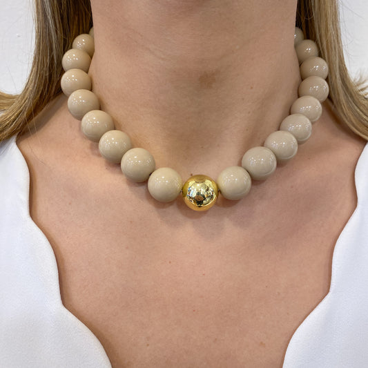 Collar FOPU Beige