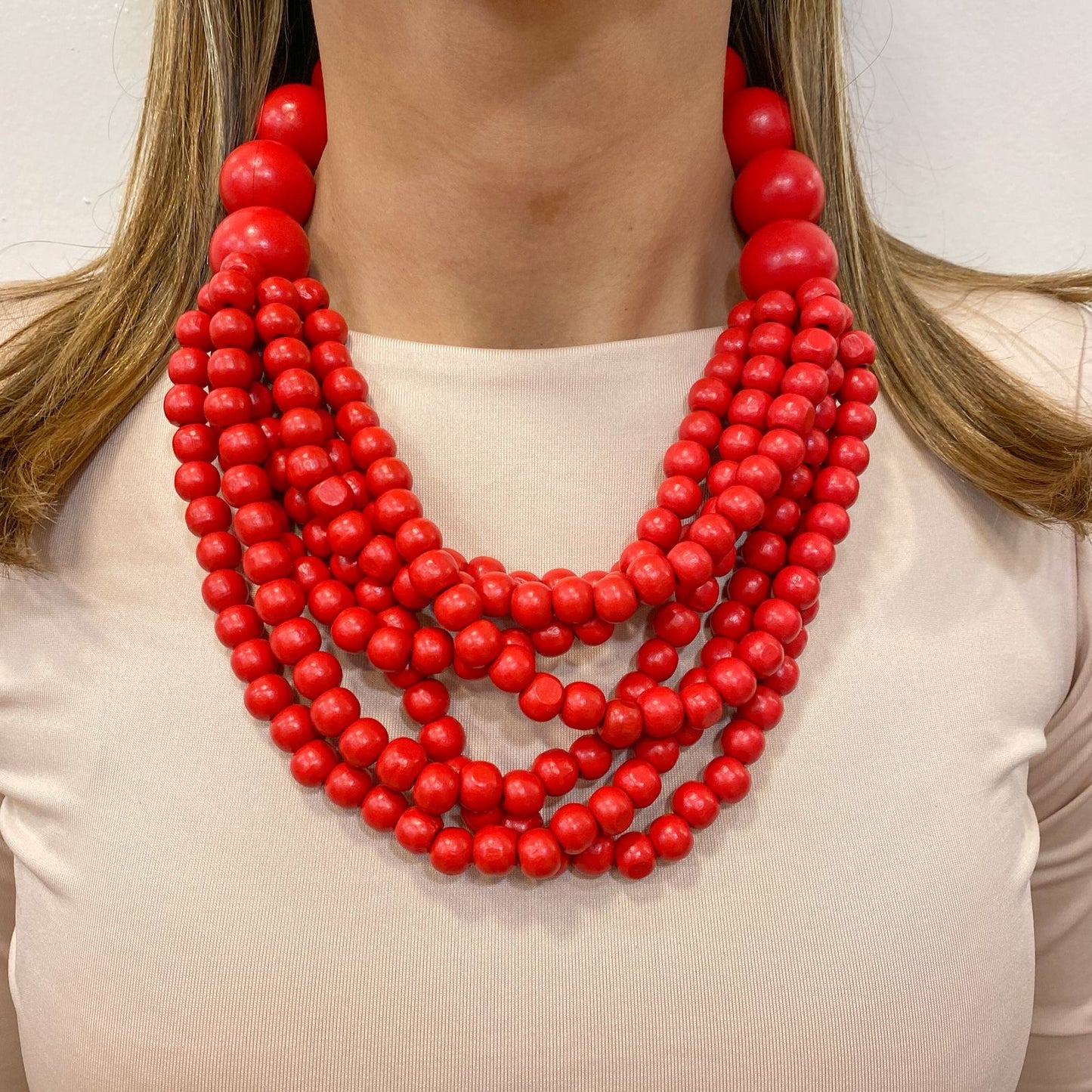 Collar DRAPY Rojo