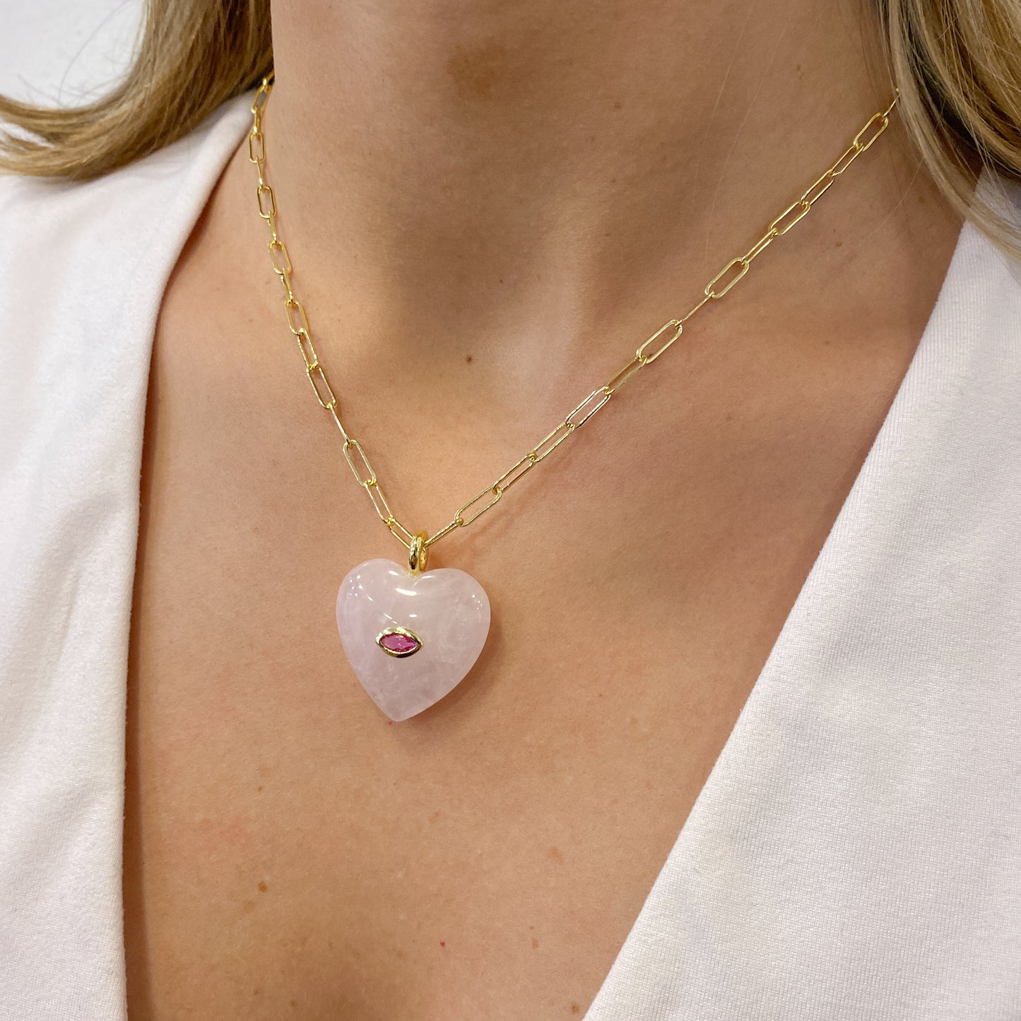 Collar COBEC (Cuarzo Rosado)🩷