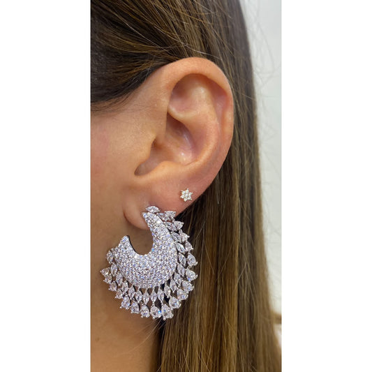 Aretes OKUN Plateados