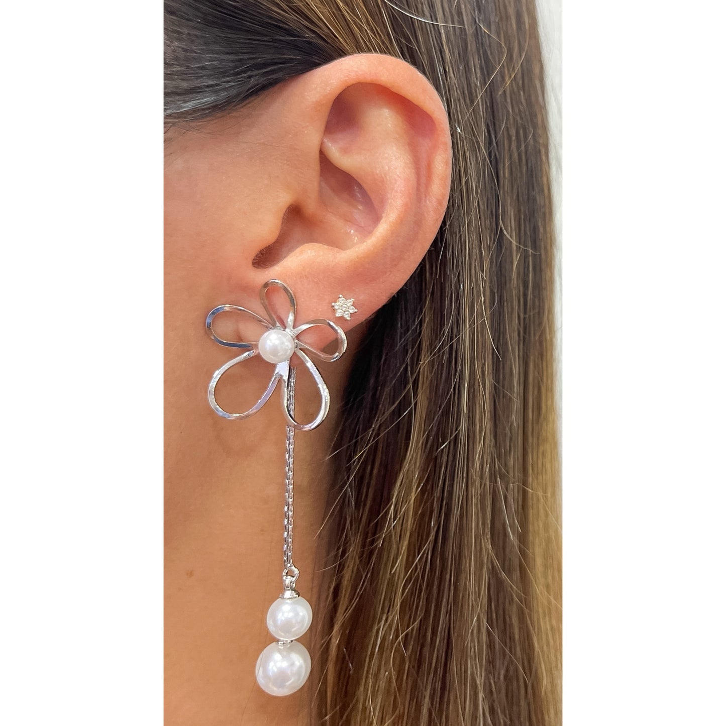 Aretes FLAVY Plateado
