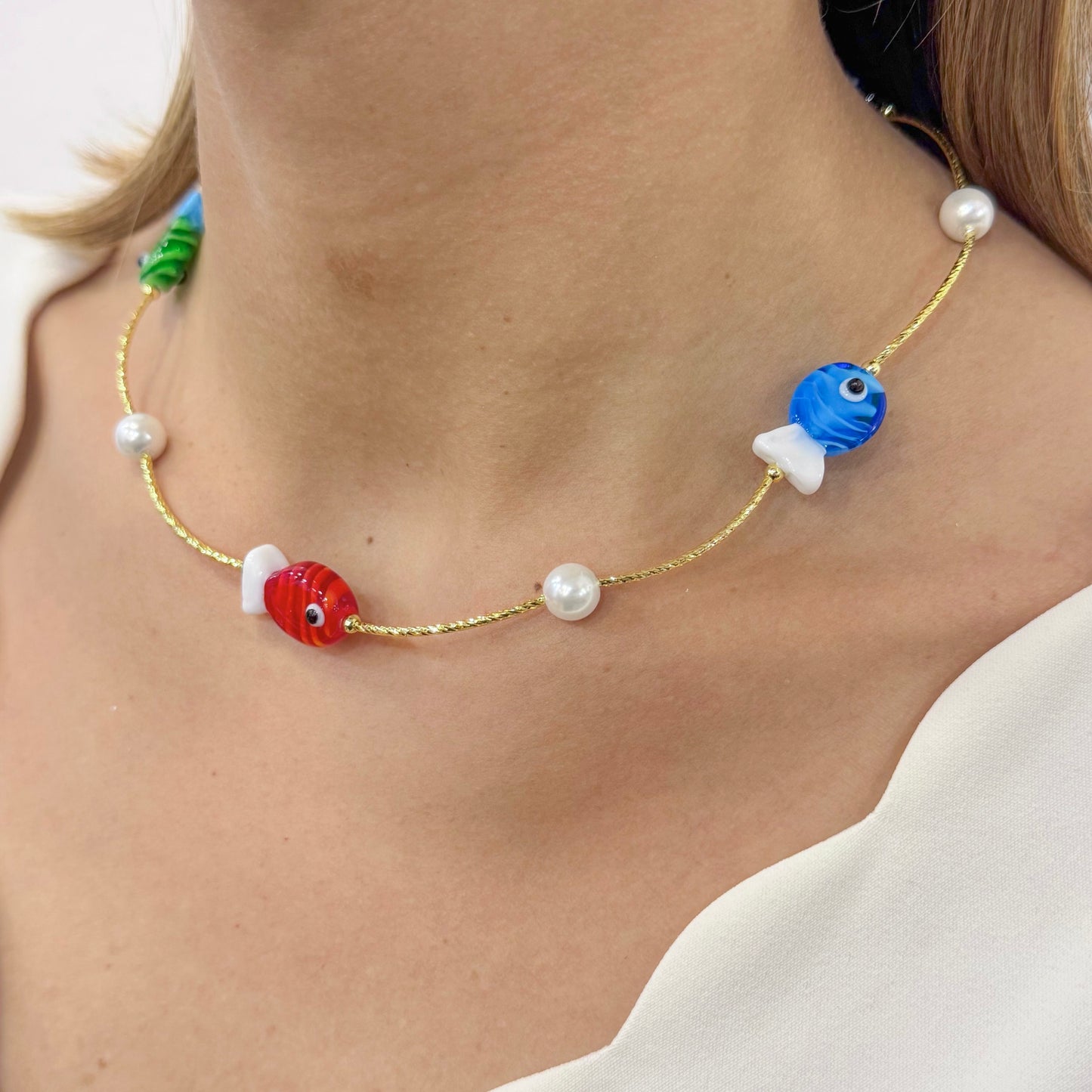 Collar VURY Rojo-Verde