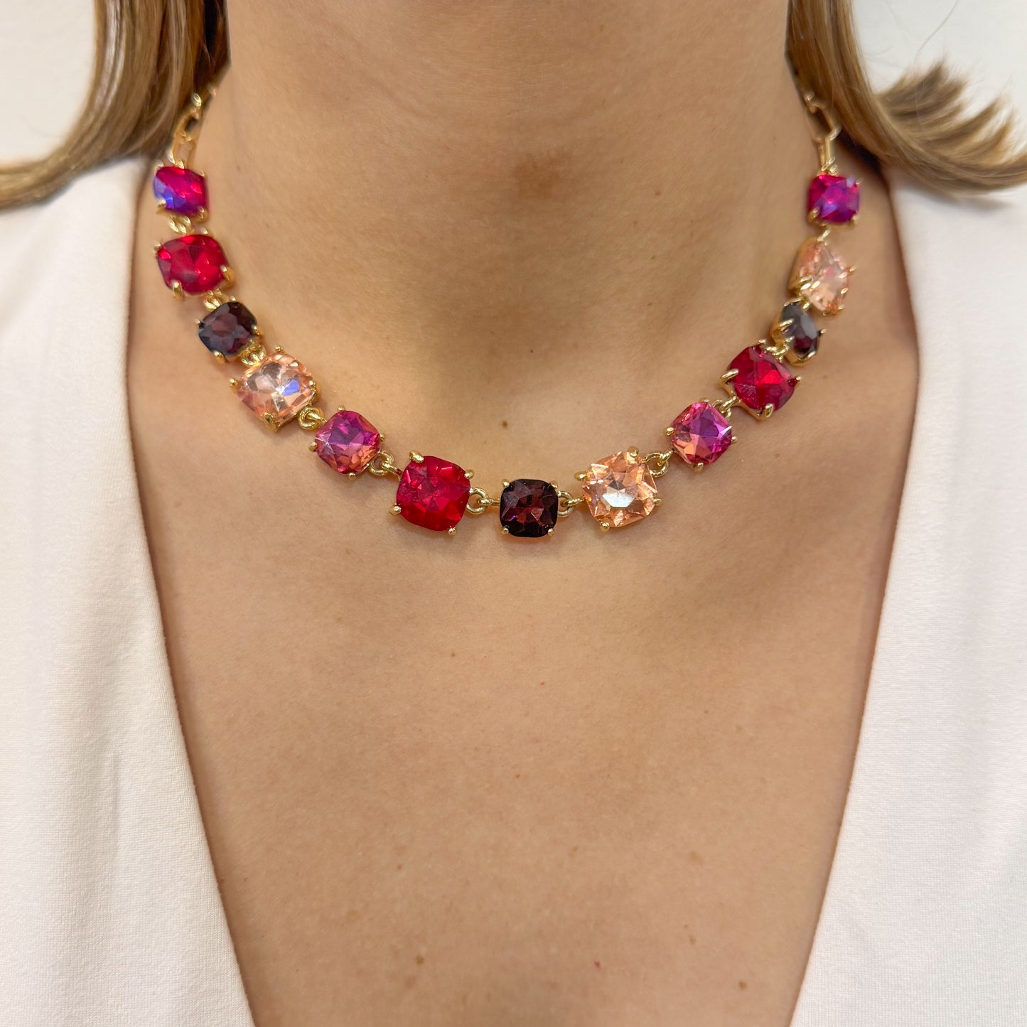 Collar UETO Rojo-Fucsia