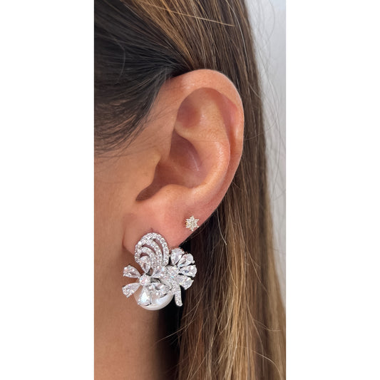Aretes BIKIR Plateado