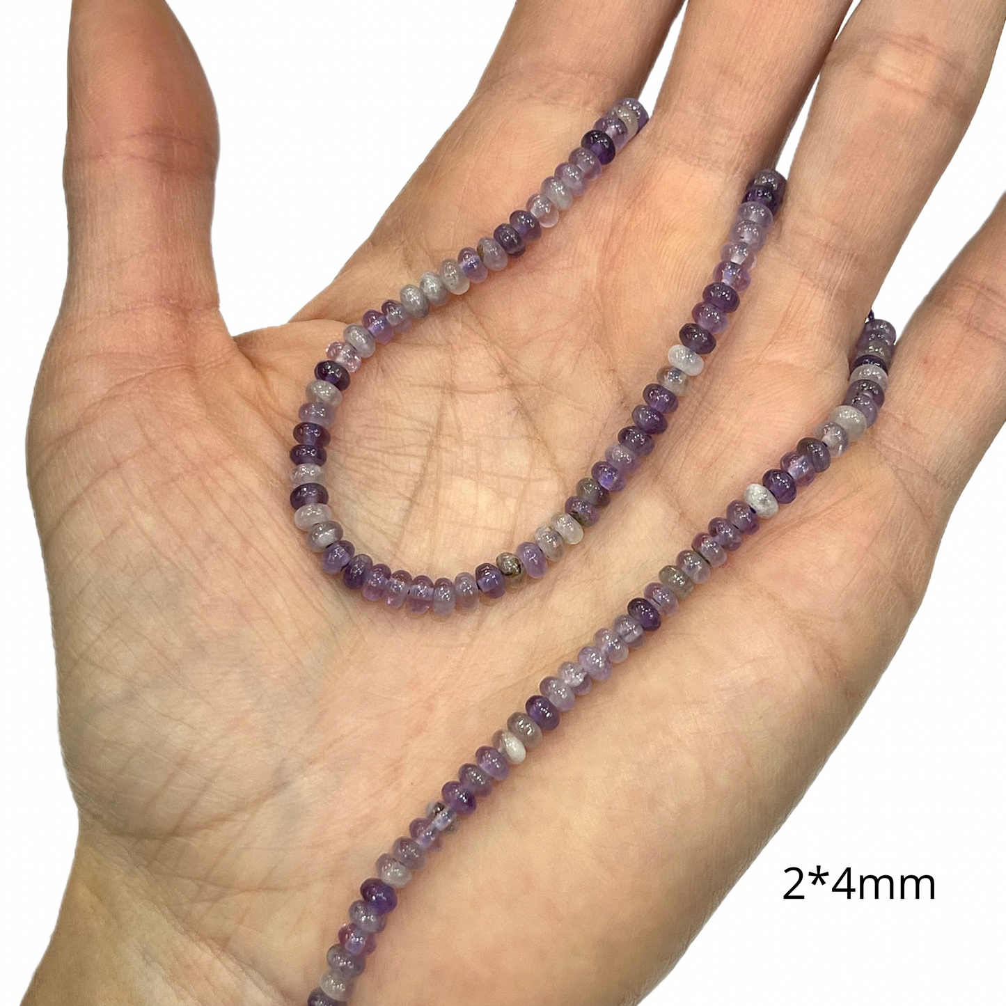 Sarta Róndela Amatista 2*4mm