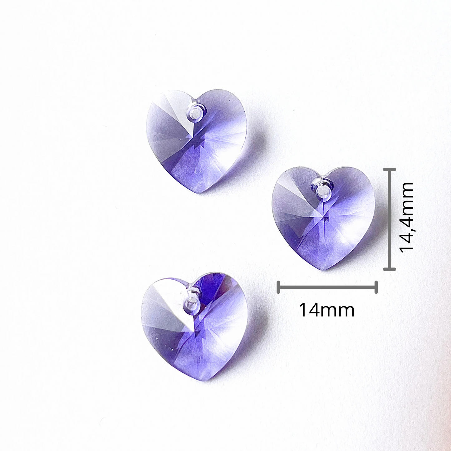 Corazón Swarovski 6228 Crystal Tanzanite 14,4mmx14mm