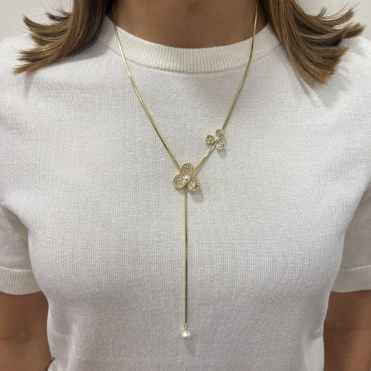 Collar Péndulo Ajustable JEXI Dorado