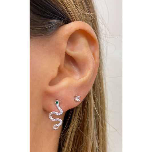 Earcuff TIAKU Plateado 🐍