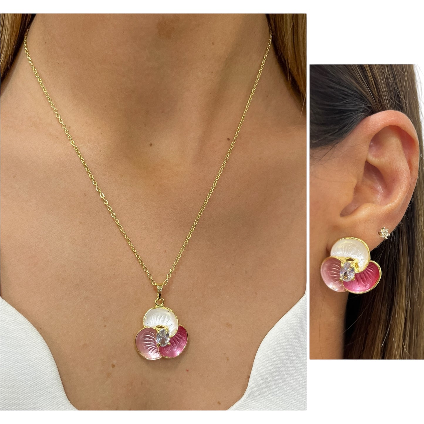 Dúo XUIN ( Aretes + Collar )
